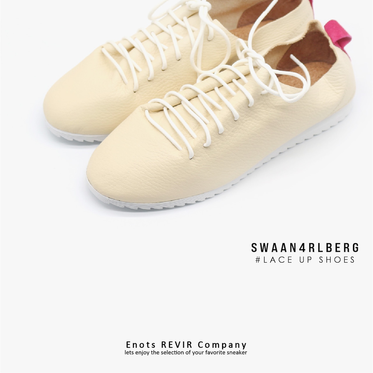 SWAANARLBERG スワンアルバーグ シューズ レディース　レザーシューズ LACE UP SHOES SW-L01-L01-CR CREAM クリーム