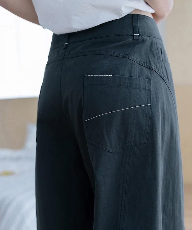 ステッチワイドパンツ R0402