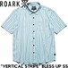 【送料無料】半袖シャツ 速乾 吸湿発散 THE ROARK REVIVAL ロアークリバイバル VERTICAL STRIPE BLESS UP SS RWJ1121-SRD 25SU 日本代理店正規品L