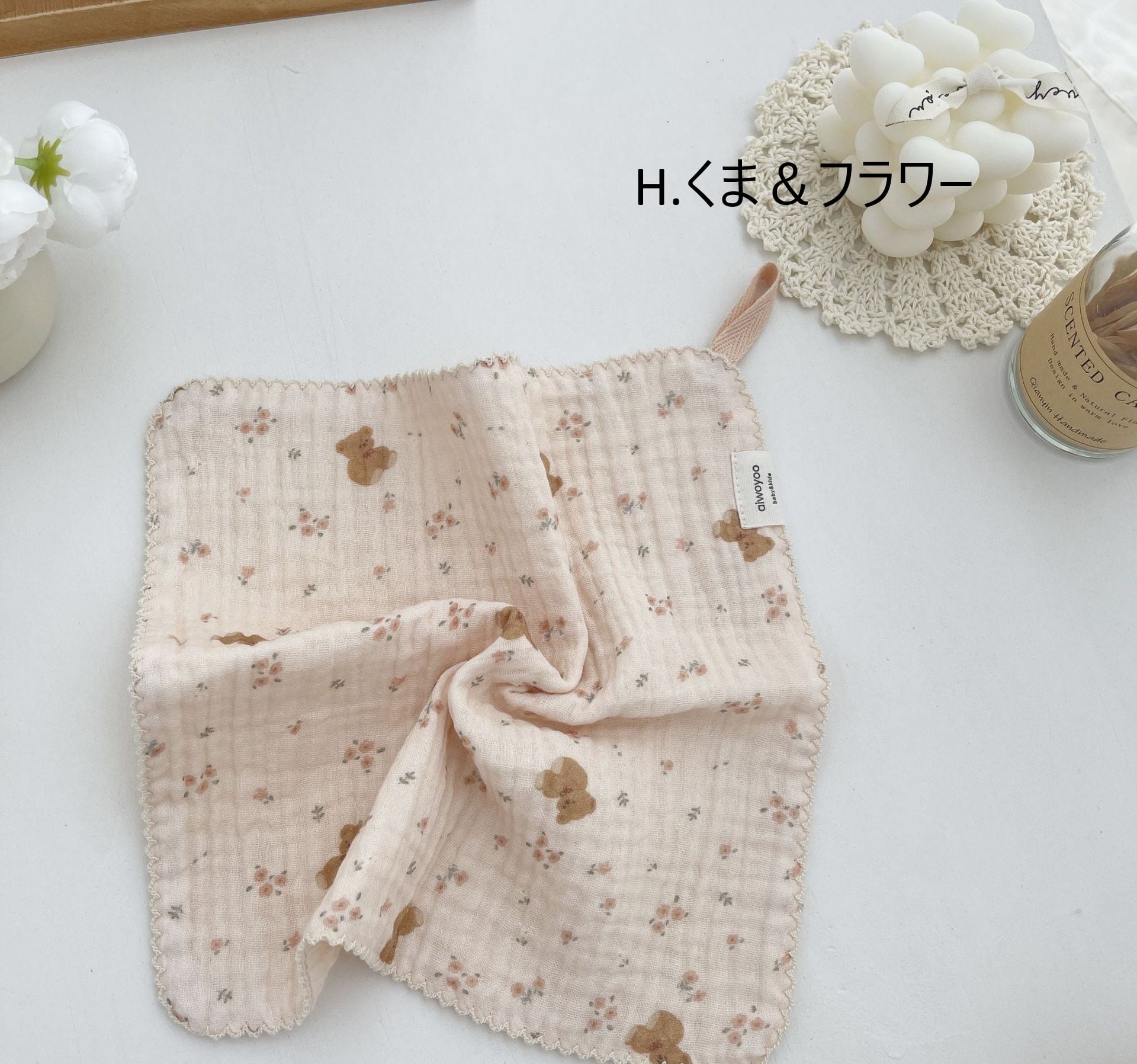 10color ガーゼハンカチ