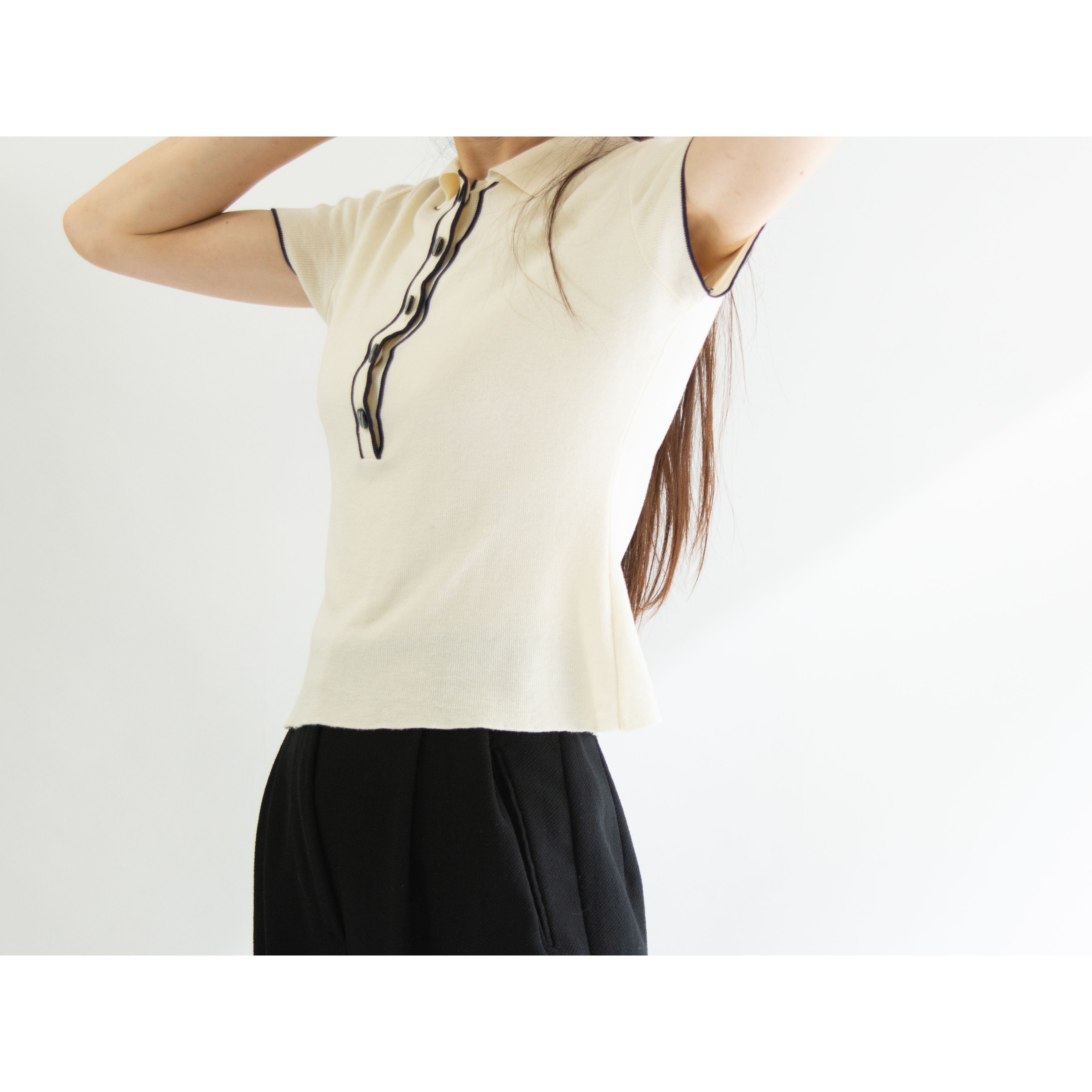 【VALENTINO BOUTIQUE】Made in Italy 70-80's 100% wool 2tuck pants(ヴァレンティノブティック イタリア製タック入りウールパンツ)2a