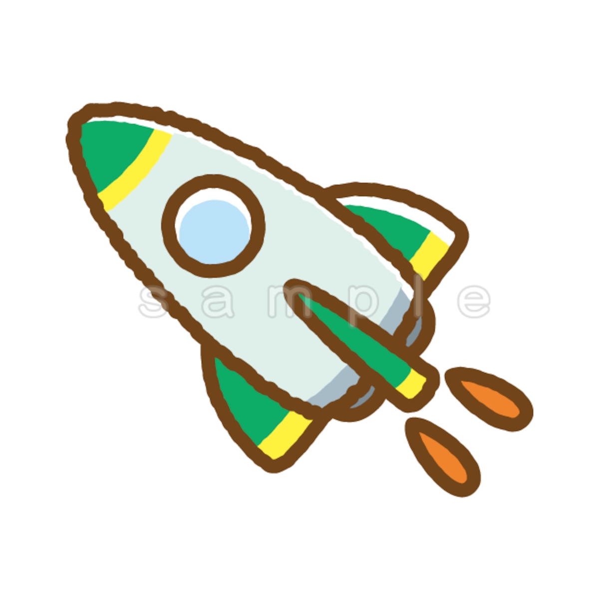 ロケット H015 Png イラストショップくま 商用利用okのかわいいイラストのフリー素材がたくさん