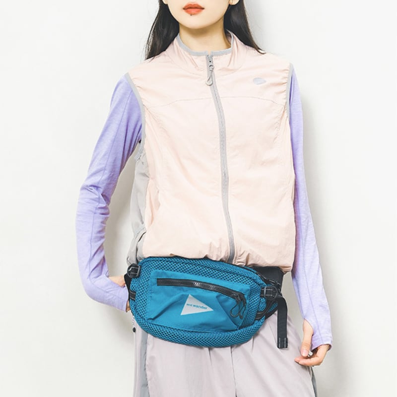 カラーパネルナイロンベスト C00800