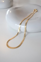 wide snake chain necklace