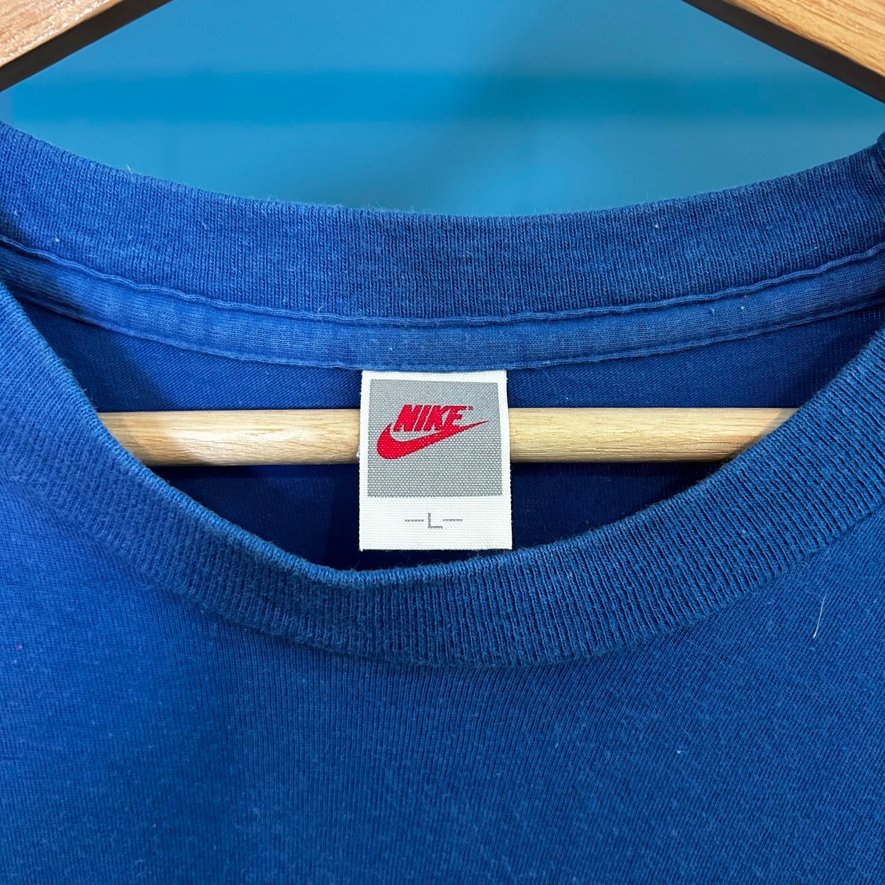 NIKE】Tシャツ 銀タグ 日本製 シングルステッチ ブルー Lサイズ2