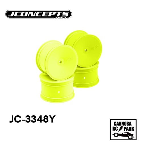 【JCONCEPT ジェイコンセプト】MONOバギー用リヤホイル・イエロー/4個入【B6.1/B74/YZ2/YZ4/XB2/XB4/RB7/ZX7/KC・KD・L1/D418用】[JC-3348Y]