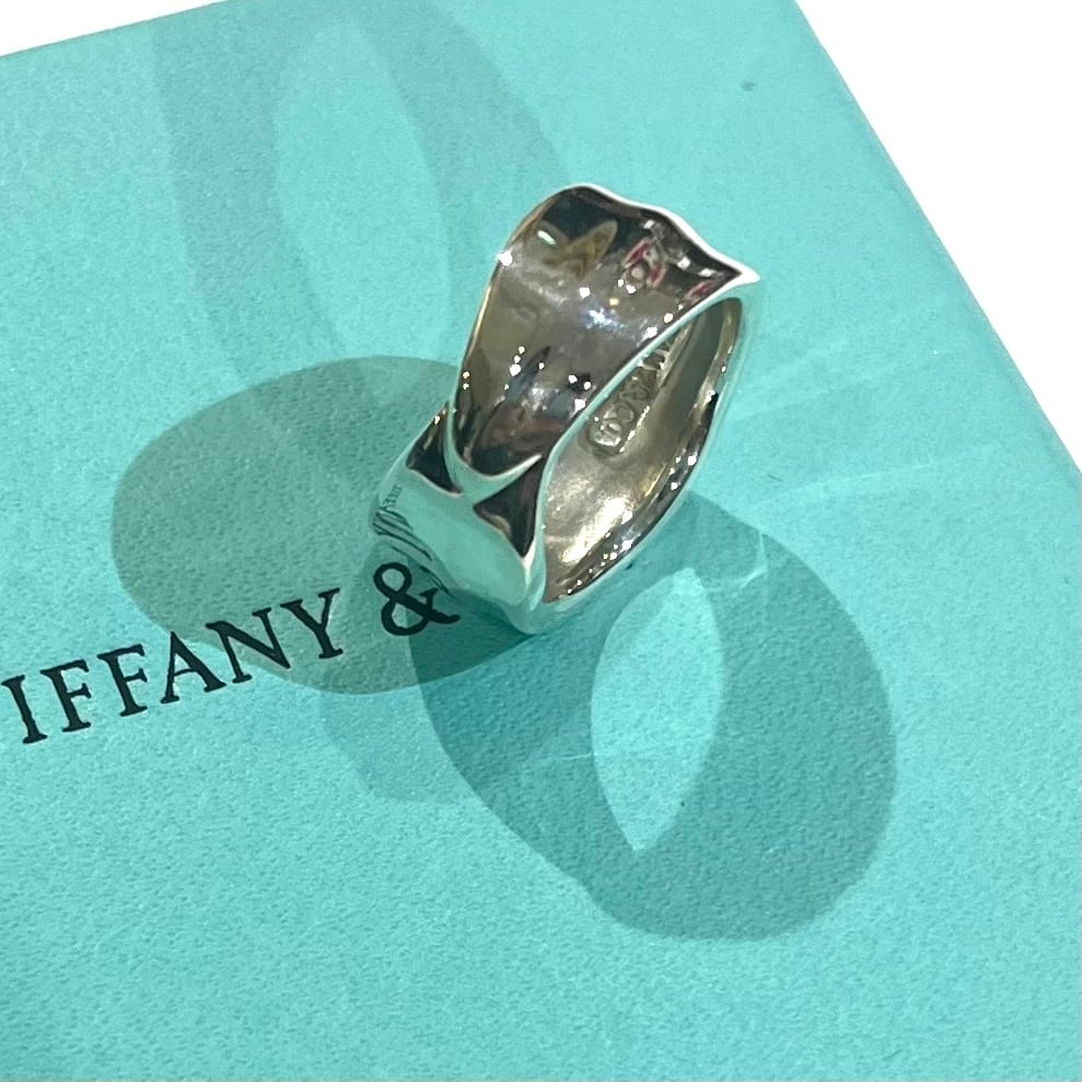 希少【TIFFANY&CO.】【9号】2187 オリーブ リーフ リング 9号自然美を
