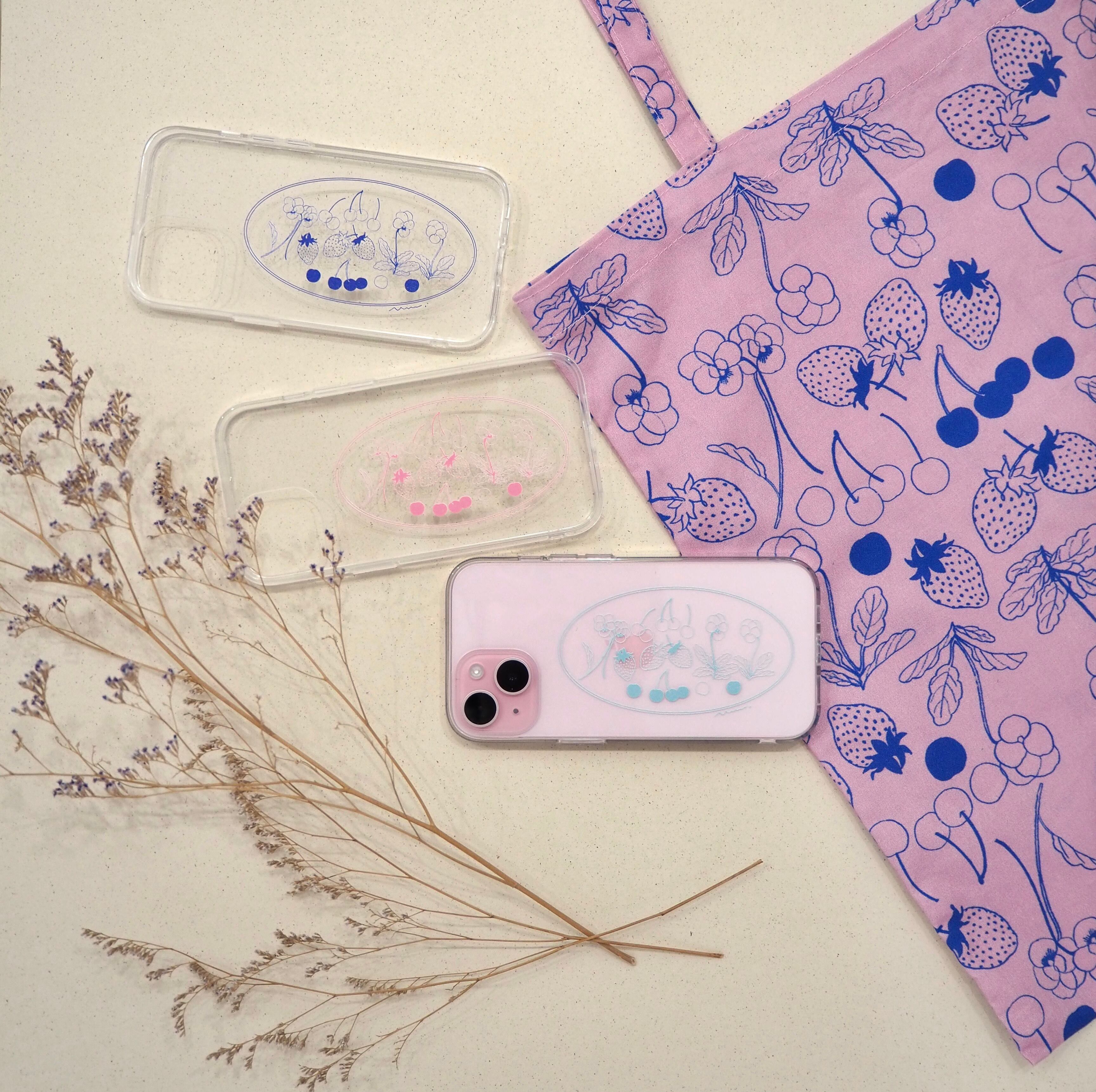 clear iPhone case《ちいさな宝石たち》