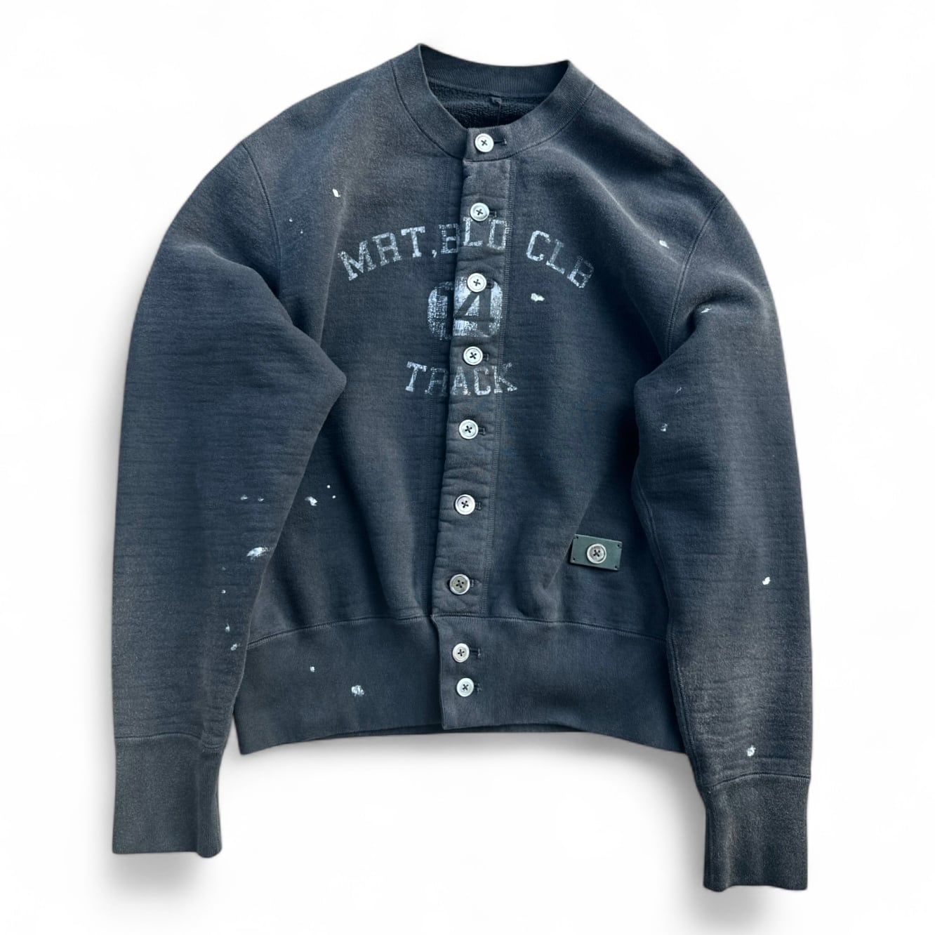 KHOKI  [VINTAGE-EFFECT SWEAT CARDIGAN]