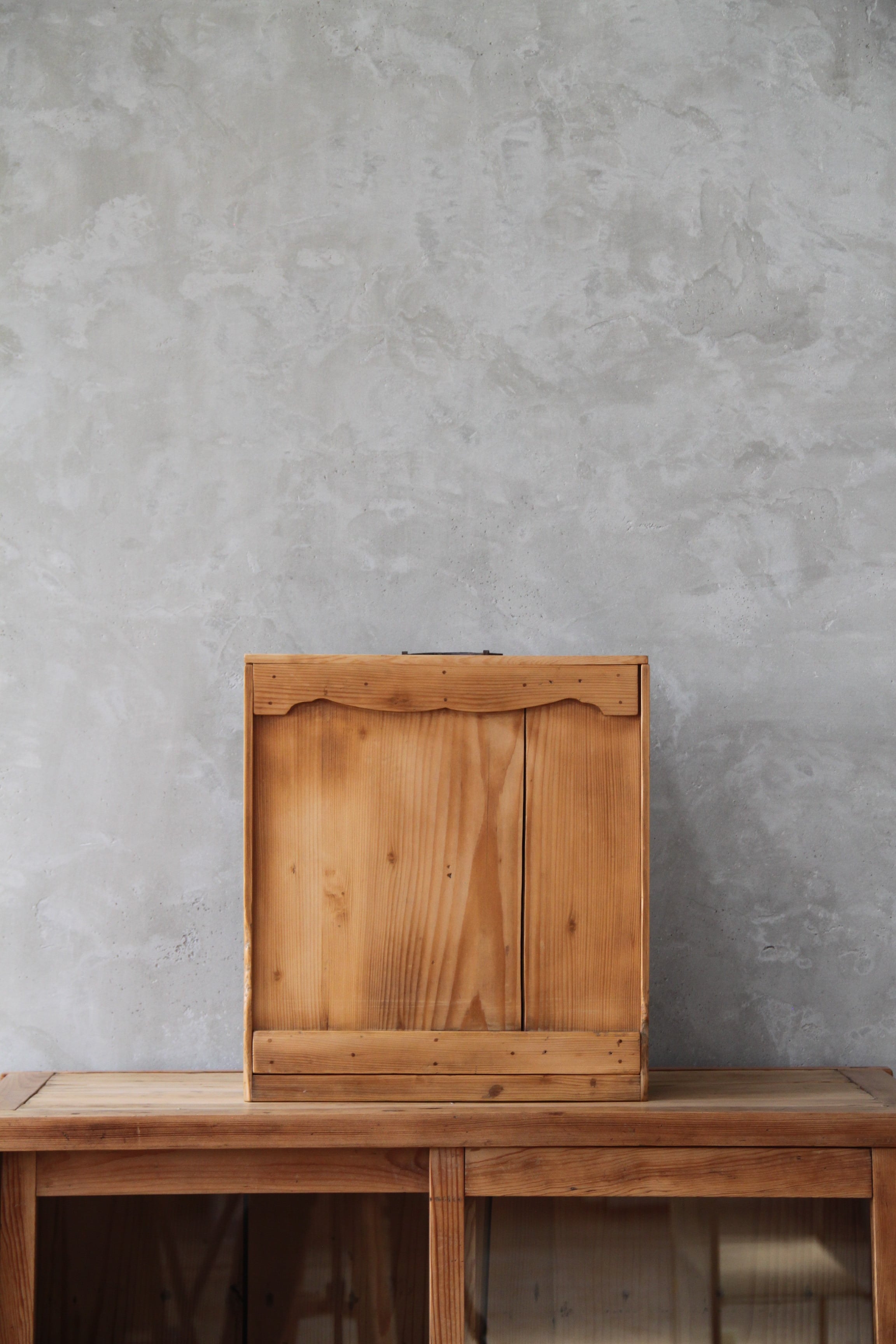 送料無料】木棚1 古家具/古道具/アンティーク/小箱/収納/ポストカード