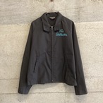 Made in USA black embroidered drizzler jacket