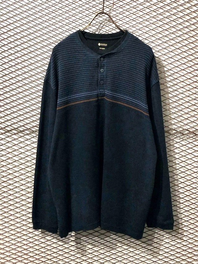 USED - Henry Neck Thermal Tops (size - XXL) ¥7000+tax
