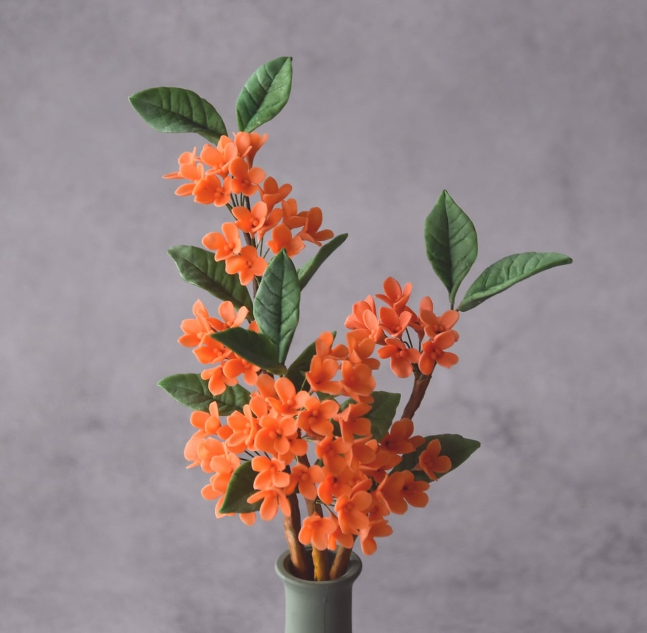 ◇金木犀（キンモクセイ）秋の花 クレイフラワー｜枯れない花の