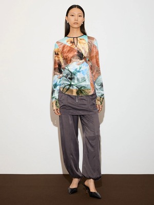 THINGS THAT MATTER　シングスザットマター  / PRE-SENT PRINT VELOUR TOPS