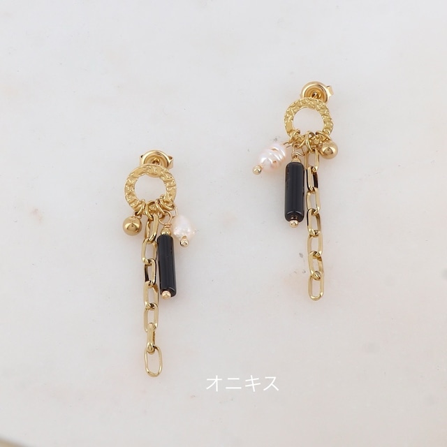 〝SALE〟【ikita paris】　天然石ピアス　IKP155