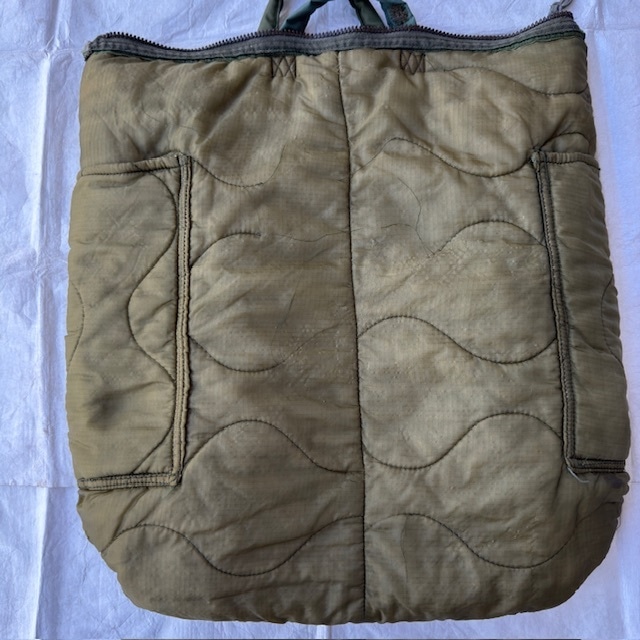 US ARMY ヘルメットバッグ 77年製 ミリタリー 真鍮ジッパー 3rd ヴィンテージ 画像10