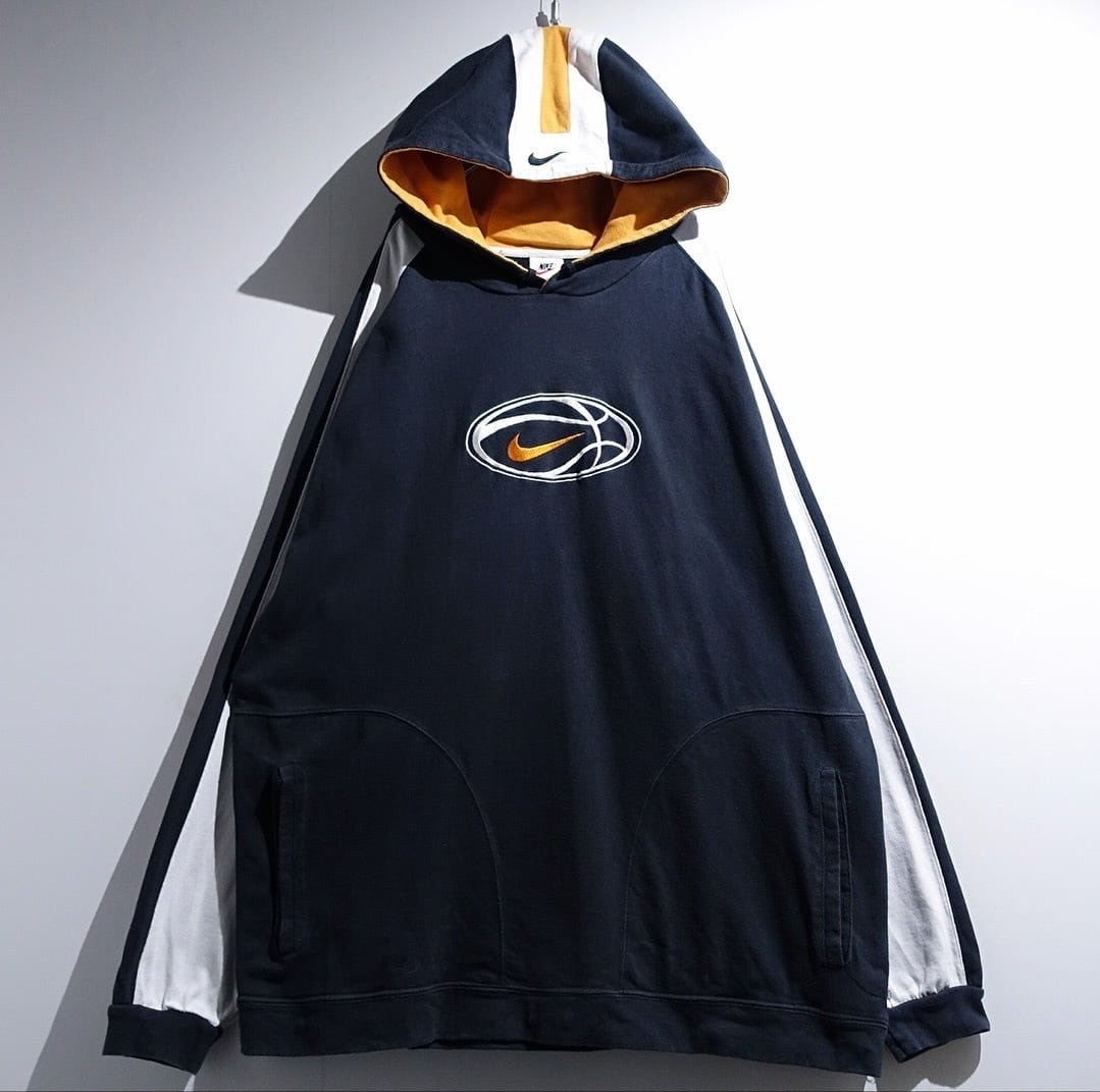 90s "NIKE" Black Logo & Switch Design Sweat Parka