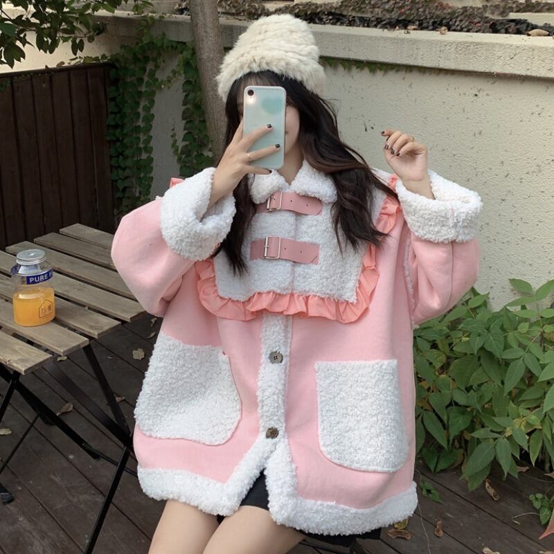 ウールコート ウィンタールーズベルベット コットン 冬物 萌量不足34895158327