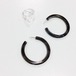 SET ITEMS || 【通常商品】GREEN TORTOISE HOOP & CLEAR RING SET || 2 PIERCINGS || MIX || CRSR0619H