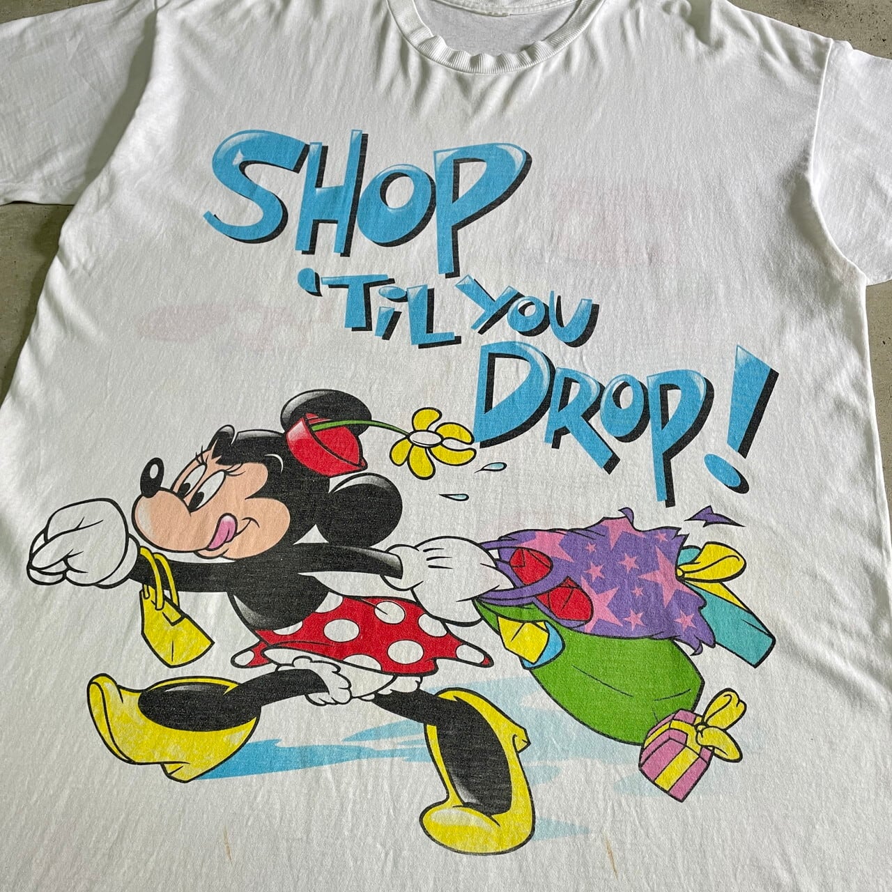 ビッグサイズ 90年代 Disney ディズニー ミッキーマウス＆ミニーマウス キャラクタープリントTシャツ メンズ2XL相当 レディース 古着  90s ヴィンテージ ビンテージ 両面プリント バックプリント ホワイト 白 大きいサイズ【Tシャツ】 | cave 古着屋【公式】古着通販サイト