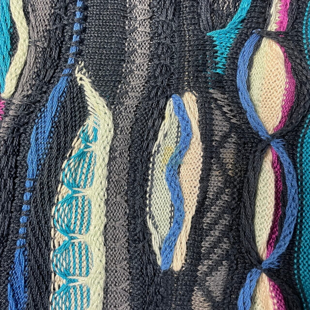 90年代 オーストラリア製 COOGI クージー 3Dニット セーター メンズ4XL 