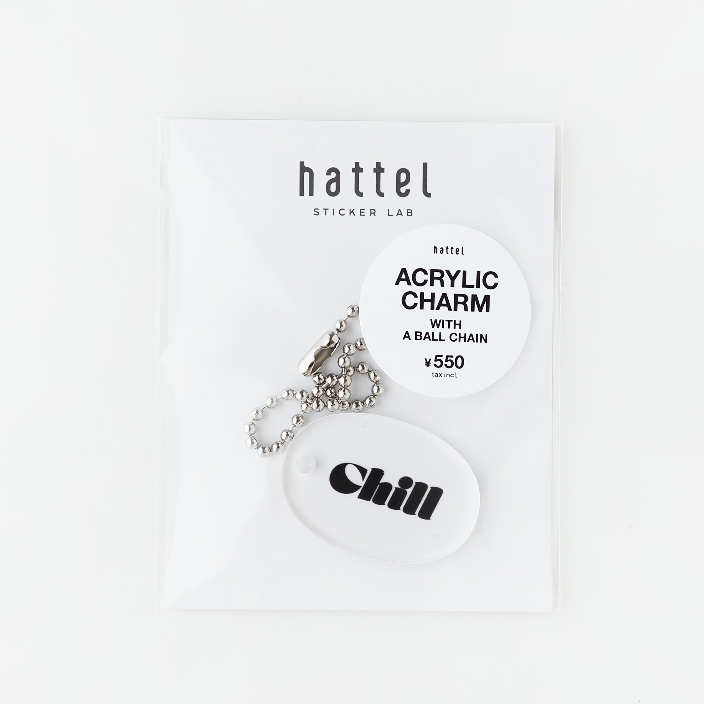 Chil｜モノクロ｜アクリルチャーム｜hattel | ASANEL