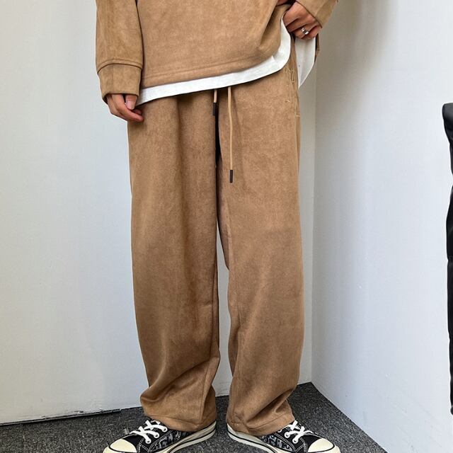 予約販売】メンズ セットアップ 上下 長袖 刺繍 バッグデザイン グレー
