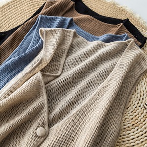 mesh knit vest　103073