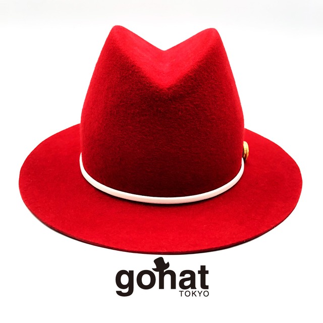 Wool FEDORA HAT / レッド 赤 帽子 ハット HAT フェドラ