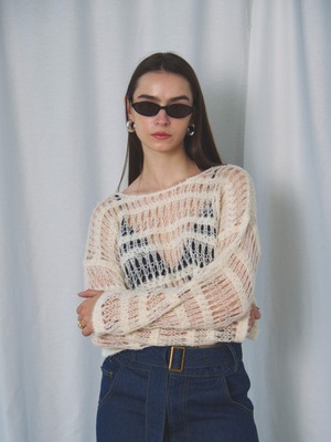 BOUCLE SHORT SWEATER(ﾌﾞｰｸﾚｼｮｰﾄｾｰﾀｰ)【7533137】