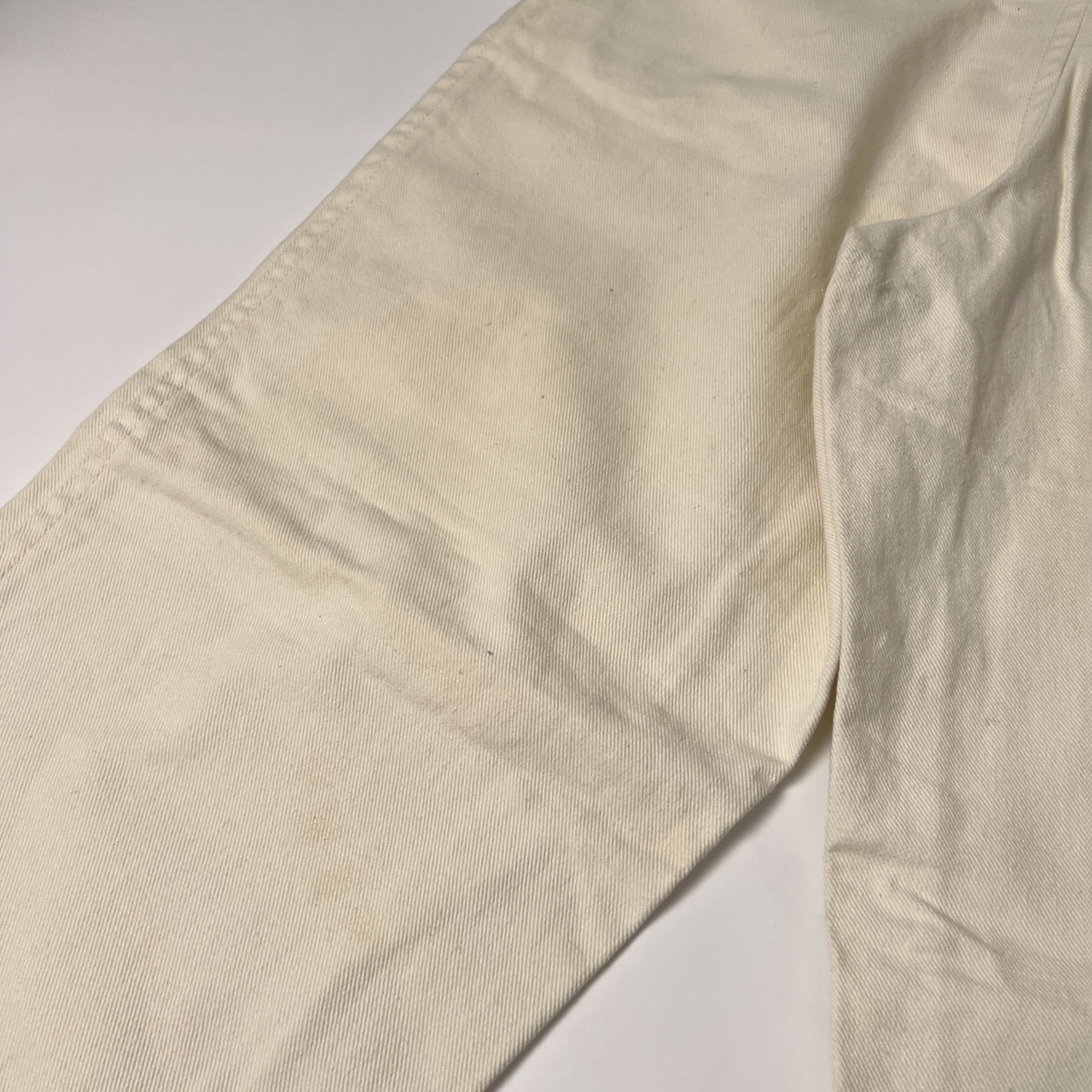 vintage monsieur NICOLE ニコル コットン テーパードパンツ L/アイボリー マリンパンツ