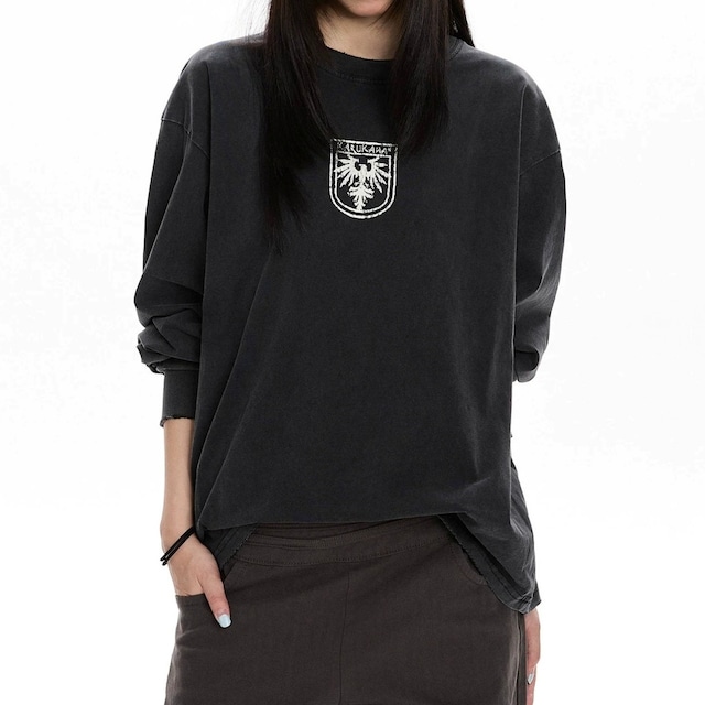 エンブレムグラフィックヴィンテージライクルーズTシャツ 1col R02705