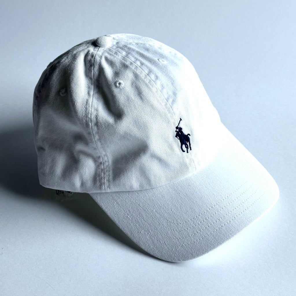 Ralph Laurenキッズコットンチノボールキャップ【54-57cm】White