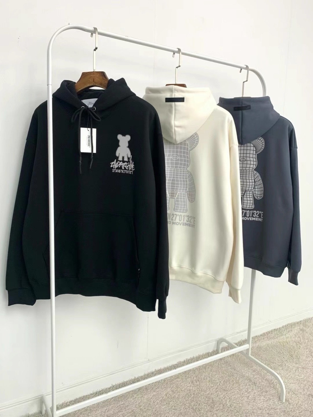 2ND039 フードパーカー シルバーベアー セカンドアーカイブ