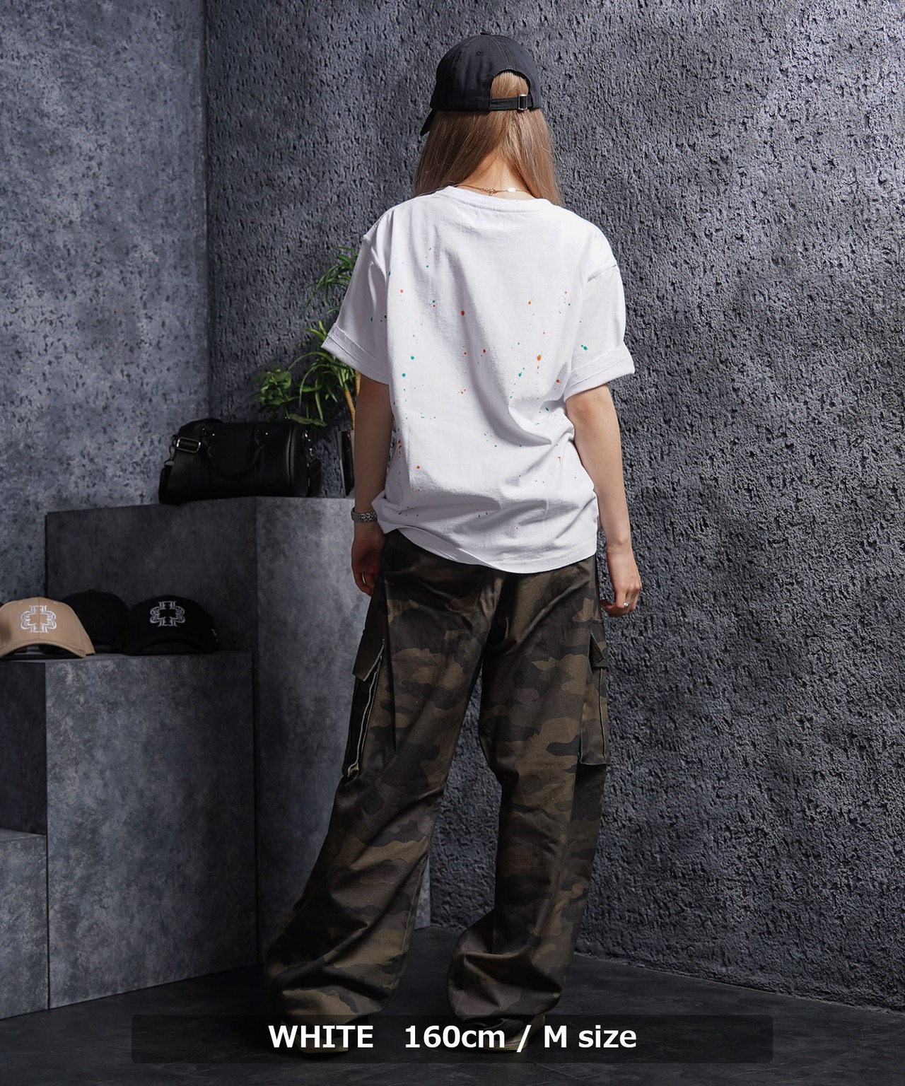 ◆スノー加工 ドリッピング Tシャツ◆fr-6236-9s