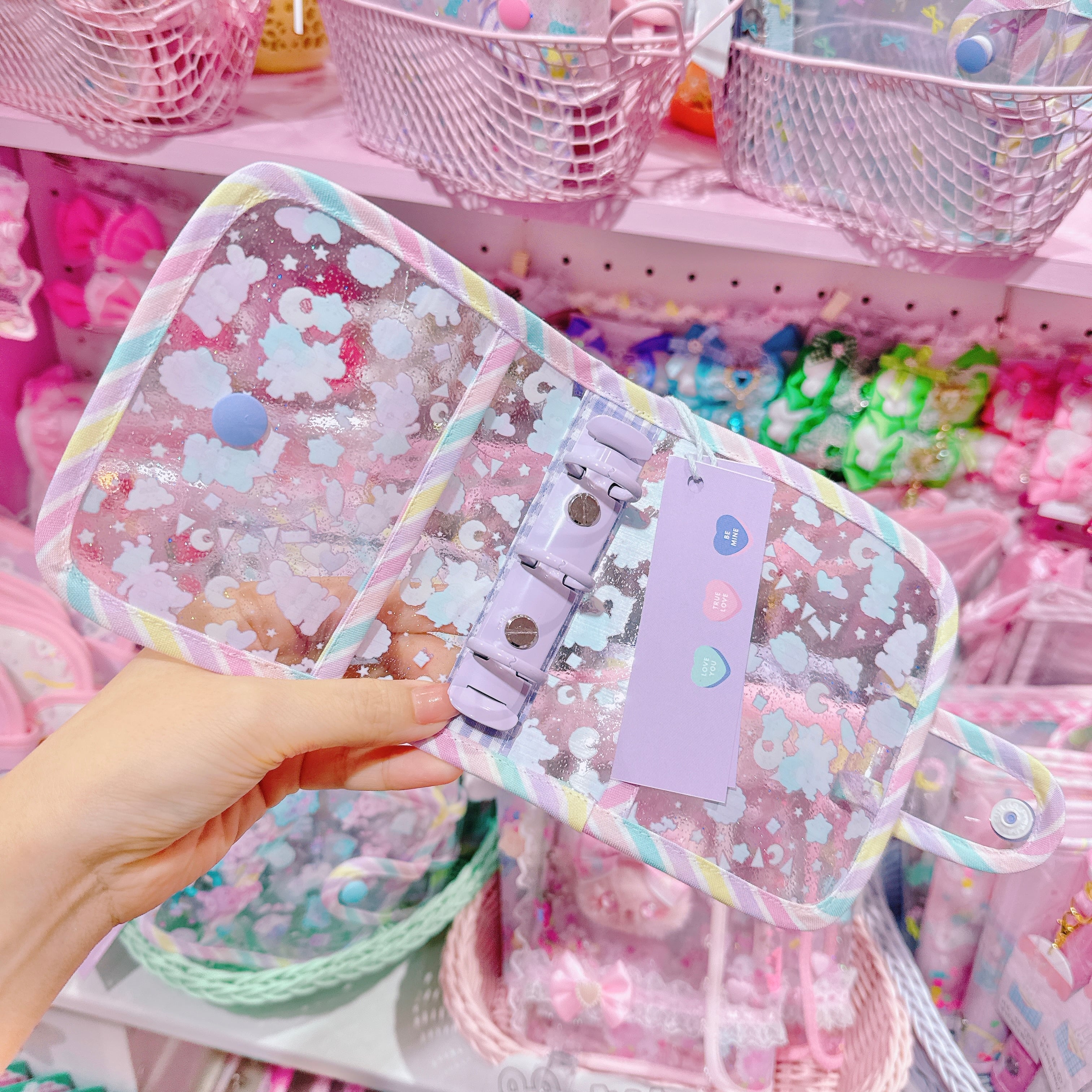 【H8】56-11 B8サイズ3穴バインダー（シール帳）