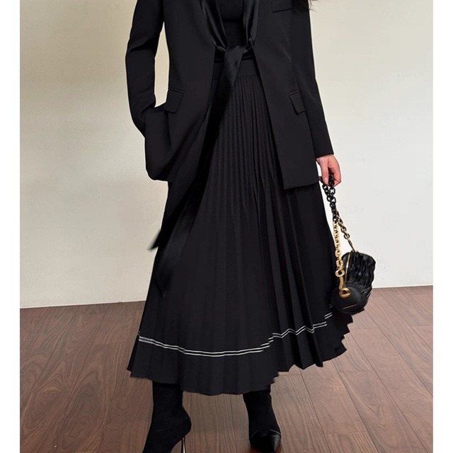 エレガントプリーツスカート　W00255