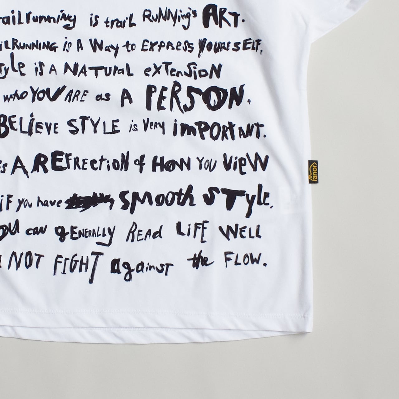 XLサイズ ranor （ラナー ）MHL T-SHIRT -WHITE×BLACK メンズ