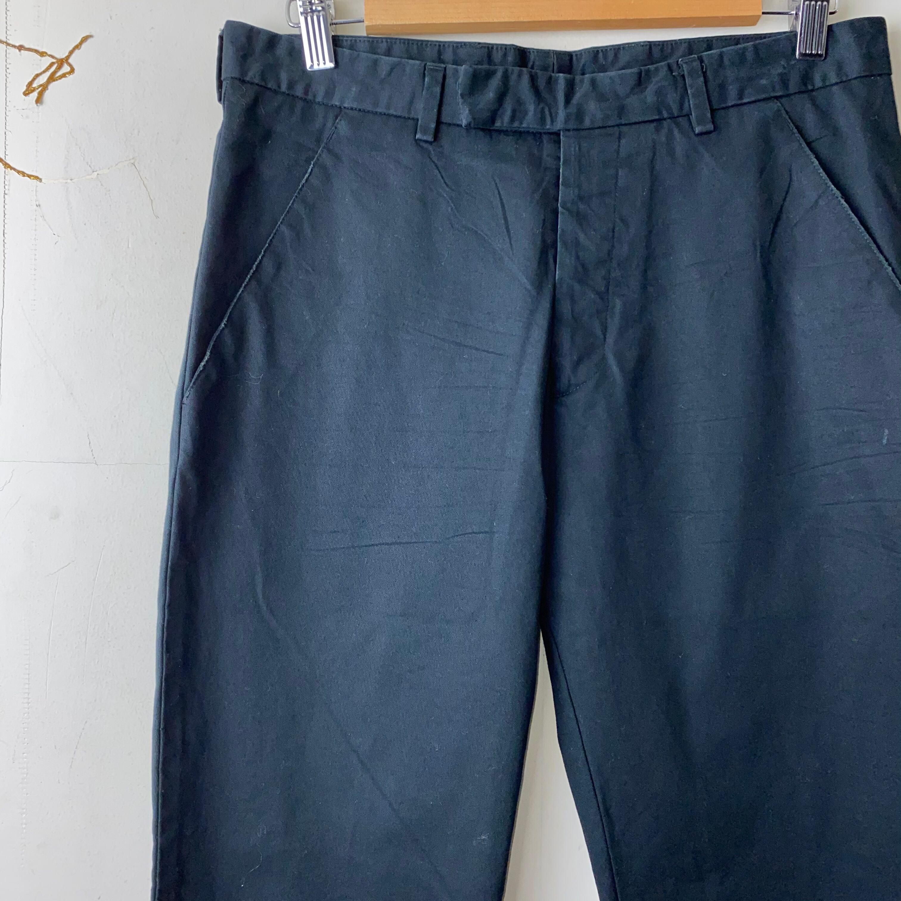 2008SS DIOR HOMME black cotton pants | NOIR ONLINE