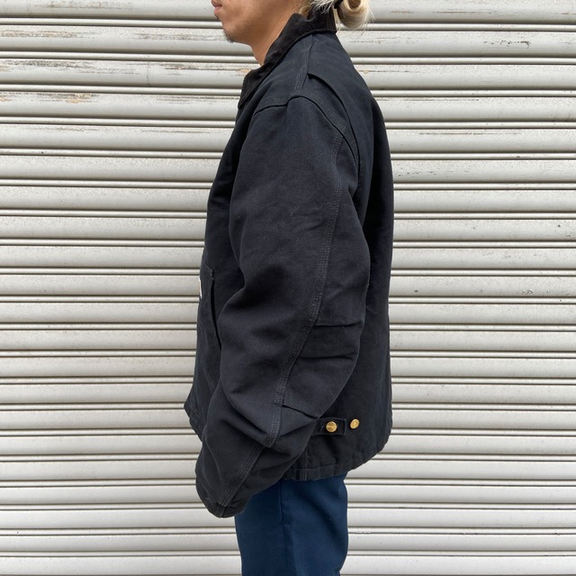 carhartt カーハート トラディショナルジャケット 黒 L 企業ロゴ