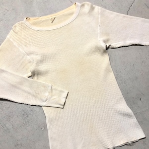 ⊕1960S ZERO-MASTER THERMAL CUT SEW OFF WHITE