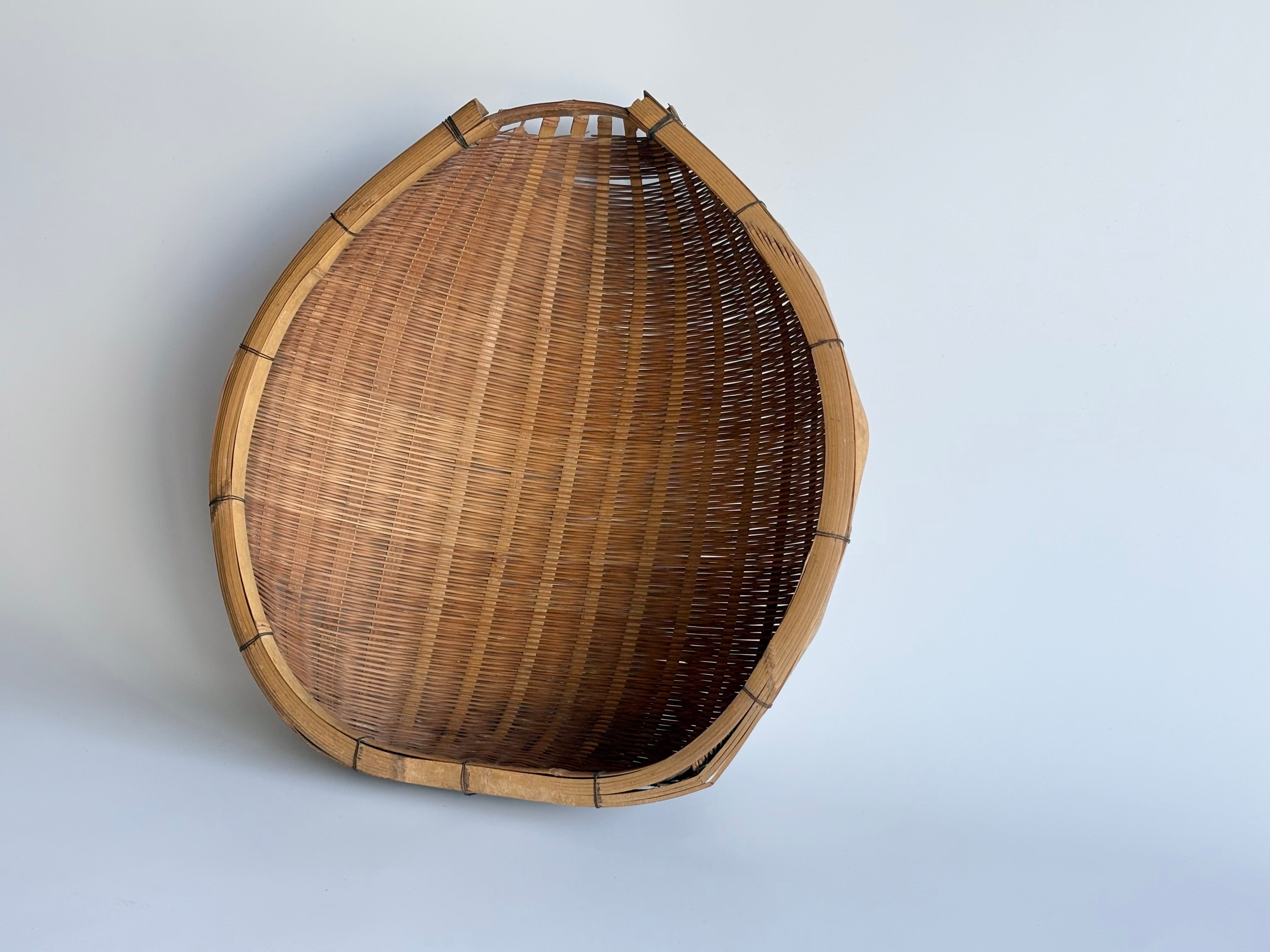 骨董品　片口ざる　④ 古道具 日本 / 竹製片口ざる | 星霜 -古道具と手しごと品-