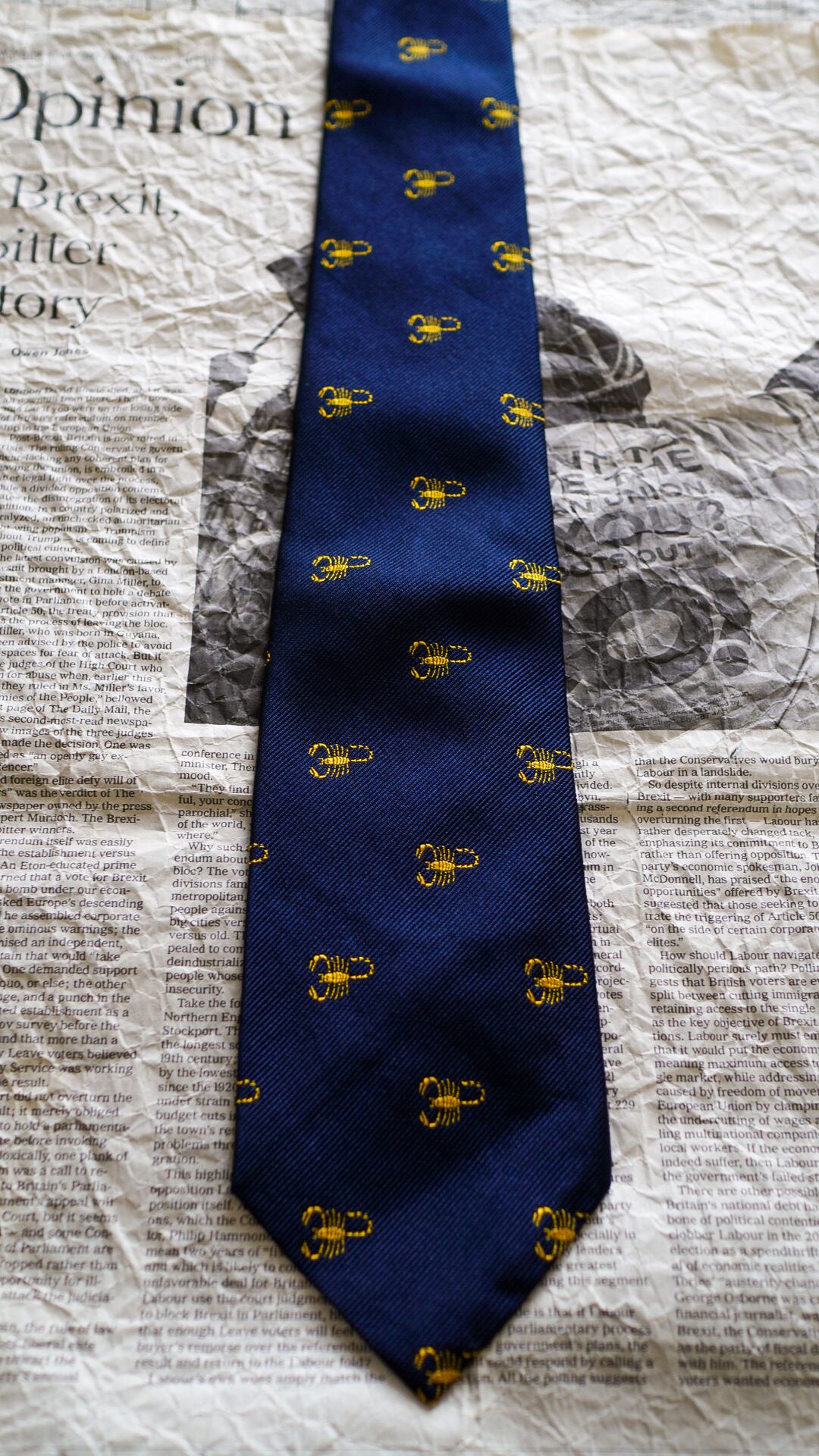 1960s】BROOKS BROTHERS ブルックスブラザーズ さそり座柄 ネクタイ