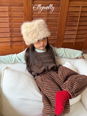 エリーモリー / ELLY MOLLY / トトボーダージョガーパンツ / 韓国子供服 / キッズ / 26winter〖取寄〗*3~11号*
