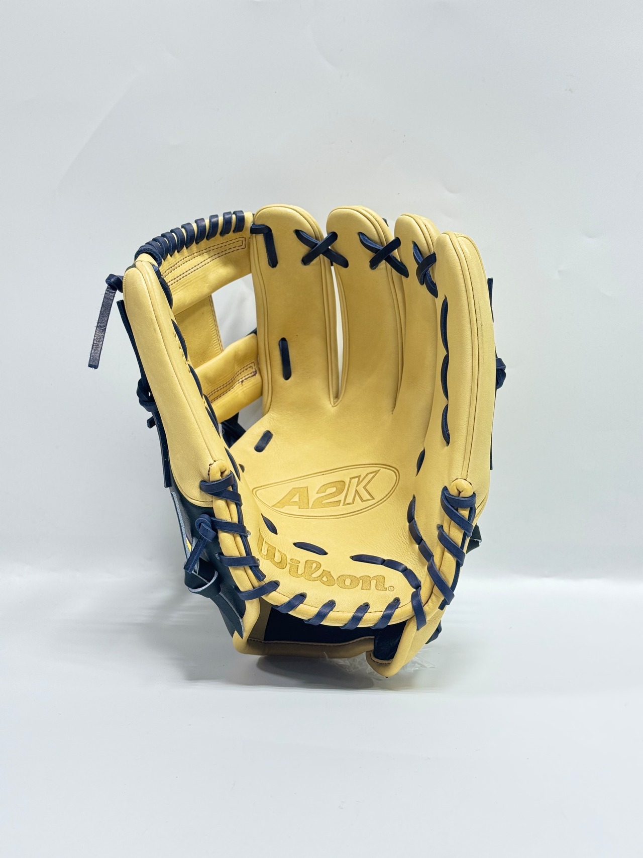 Wilsonｰウィルソン　超限定　A2K for JAPAN 硬式用グローブ　1787型　ブロンド×ネイビー・画像7