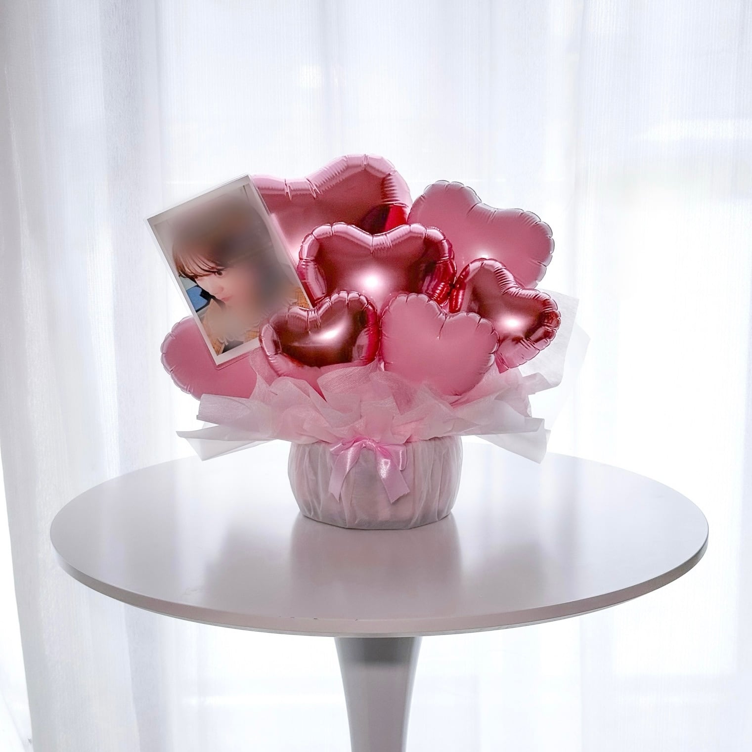 ハートバルーンのアレンジメント