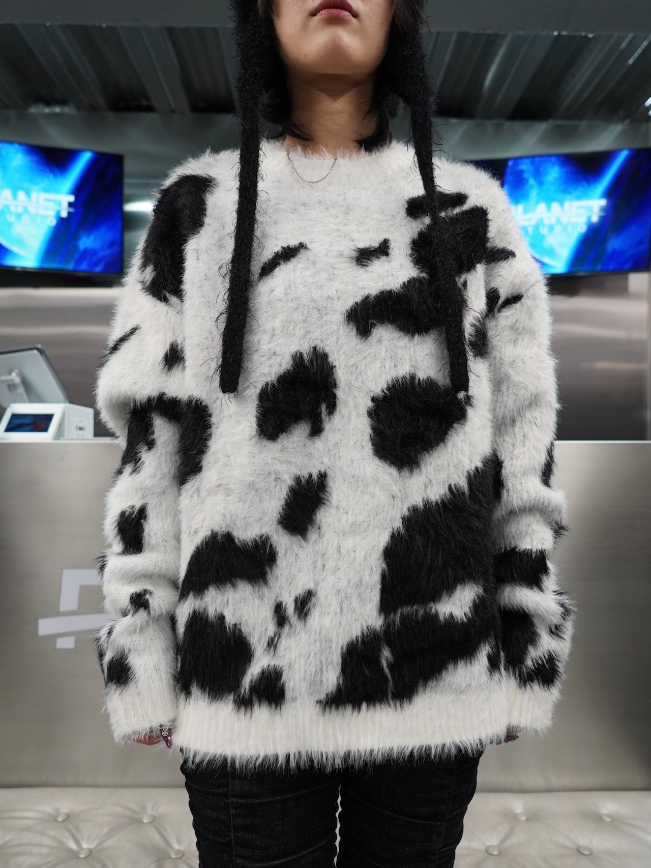 【PLANET STUDIO】caw mohair knit