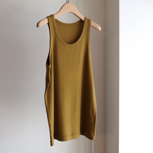 Cale " Cotto Silk Rib Tank Top "