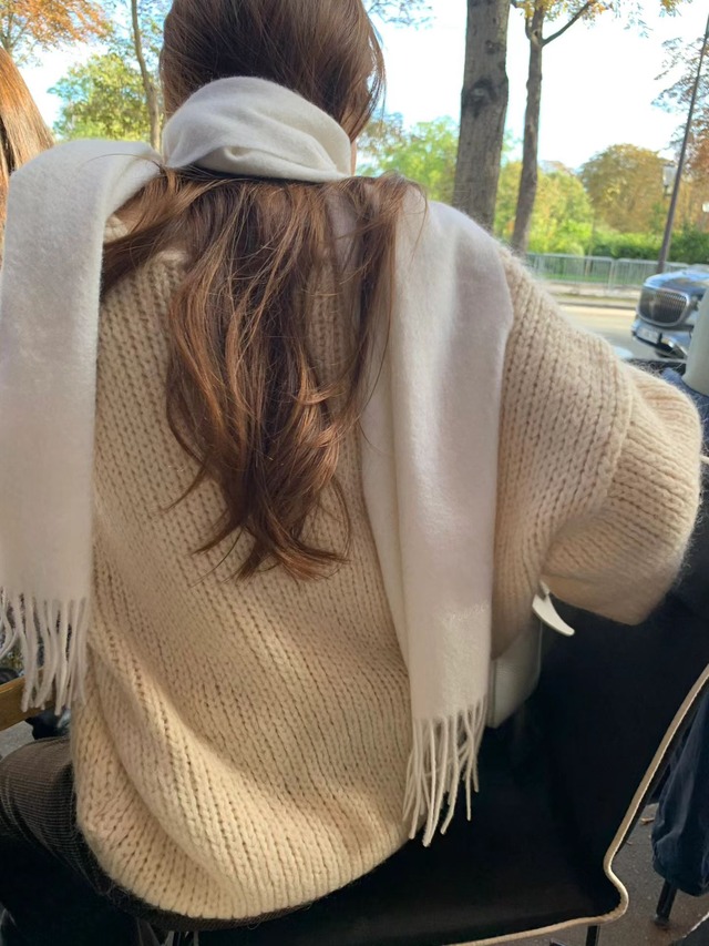 (OUNCE)  rina mohair v  knit / 2color