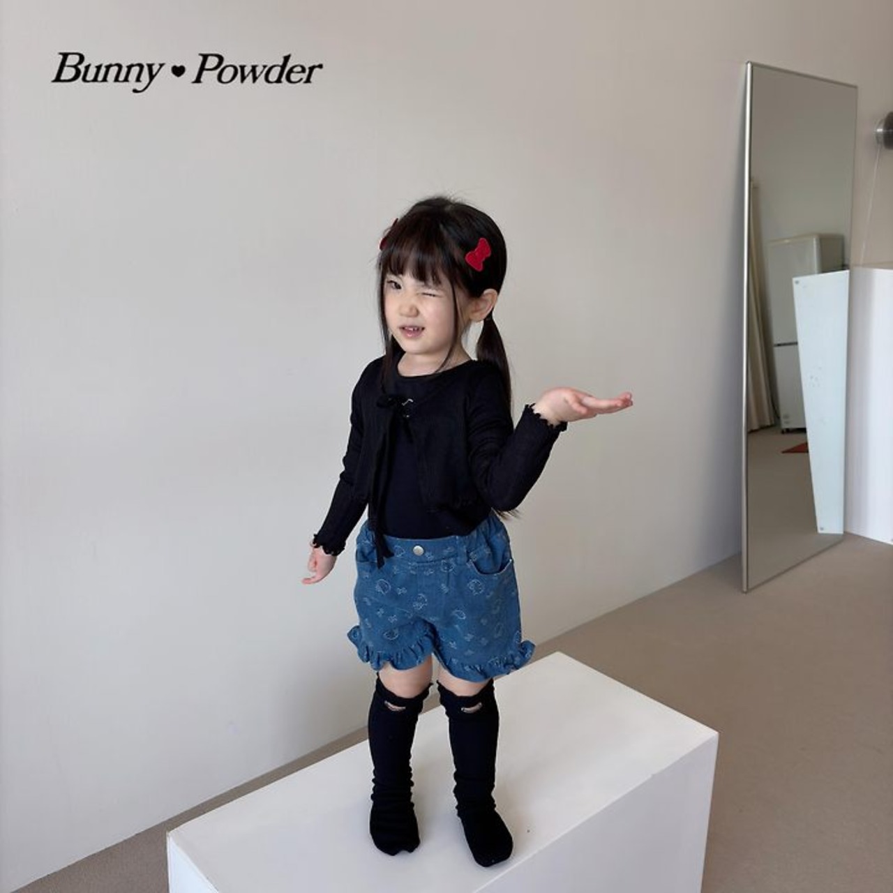 [Bunny Powder] Planning) Sallang Cardigan (Dot) (2XL/3XL/4XL) / [버니파우더] 기획)살랑가디건(도트) (2XL/3XL/4XL)